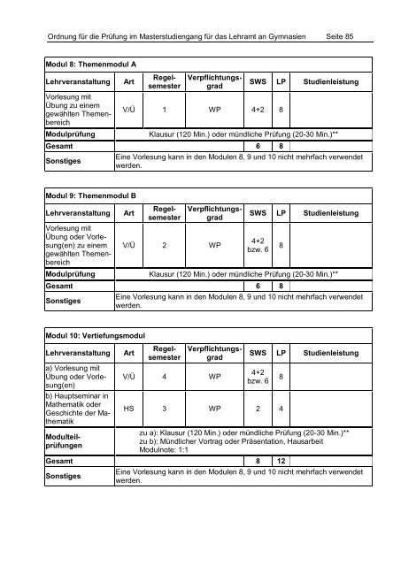 PrÃ¼fungsordnung Master of Education - StudienbÃ¼ros des ...