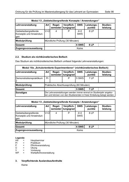 PrÃ¼fungsordnung Master of Education - StudienbÃ¼ros des ...