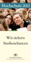 Hochschule 2012 - Ministerium für Wissenschaft, Forschung und ...