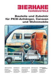 Bauteile und Zubehör für PKW-Anhänger, Caravan und ... - ALTRAK