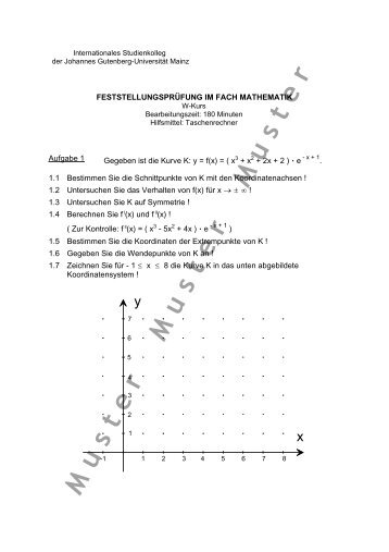 M uster M uster M uster - Internationales Studienkolleg Mainz ...