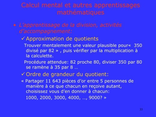 Calcul mental