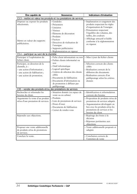 EsthÃ©tique CosmÃ©tique Parfumerie - CNDP