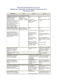 Exemple de Progression de Cycle RÃ©alisÃ© par l'ensemble des ...