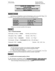 guide de correction evaluation module hematologie/oncologie sur 6 ...