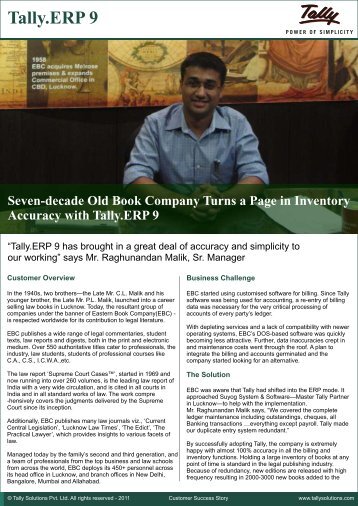 Seven-decade Old Book Company Turns a Page - Tally