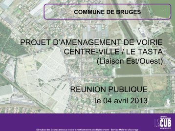 Projet d'amÃ©nagement de voirie â Centre-Ville / Le Tasta