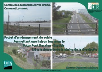 Projet d'amÃ©nagement de voirie Permettant une liaison bus pour le ...