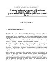 Notice explicative - Participation de la CUB et de ses communes