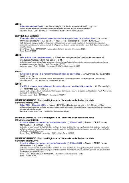 Bibliographie PDF - Arehn