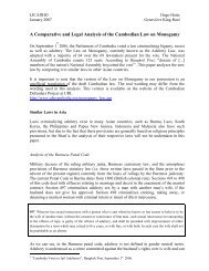 A Comparative and Legal Analysis of the Cambodian Law on ...