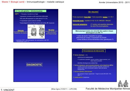 La maladie c? - Faculté de médecine de Montpellier