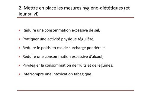 Hypertension artérielle Nouvelles recommandations ? - Faculté de ...