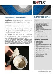 ELOTEX ELOSET542 - Elotex AG