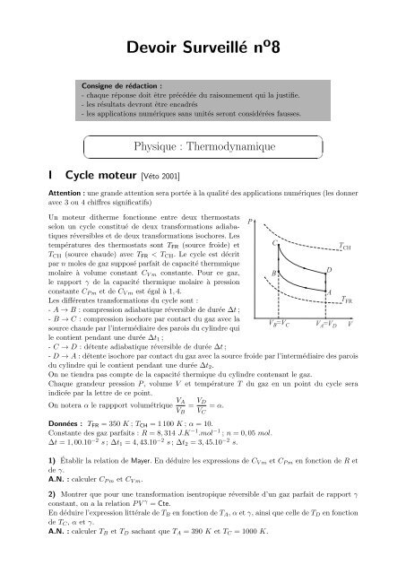 Devoir Surveillé n 8 - s.o.s.Ryko