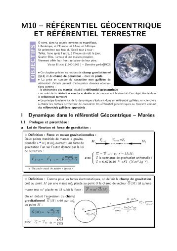 M10 – RÉFÉRENTIEL GÉOCENTRIQUE ET ... - s.o.s.Ryko