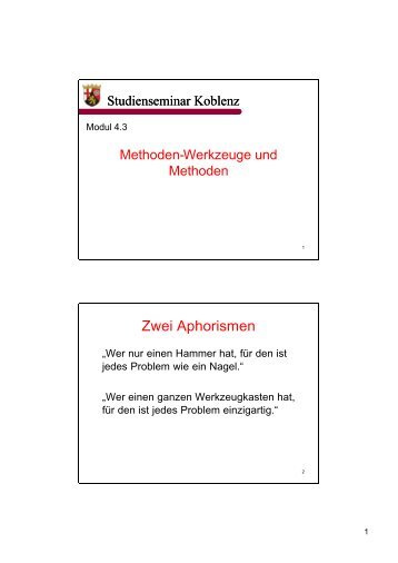 Methoden-Werkzeuge