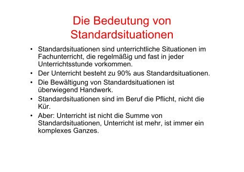 Standardsituation