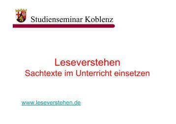 Leseverstehen (PPT)