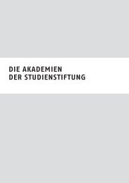 Sommerakademien der deutschen Stiftung - Studienstiftung.ch