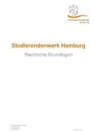 mehr Informationen - Studierendenwerk Hamburg