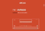 AVR600 - Arcam