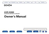 Denon AVR-X2000 Manual.pdf - Audio Products Australia