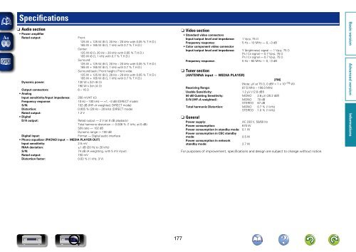 Denon AVR-3313 Manual - Audio Products Australia