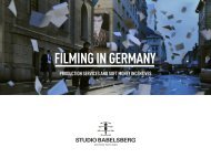 production services and soft money incentives - Studio Babelsberg