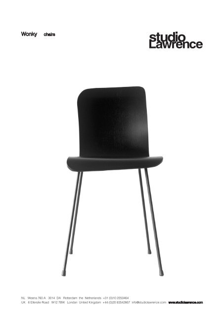 Wonky chairs - Studio Lawrence