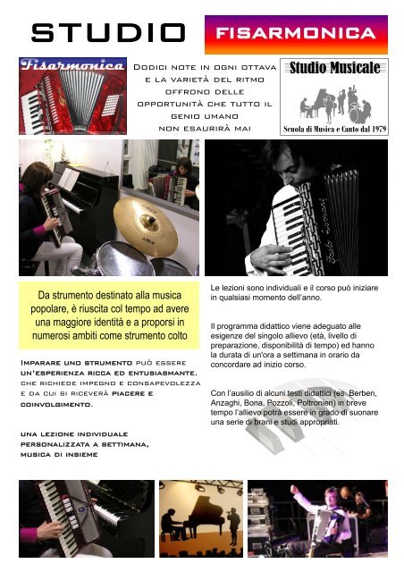 corsi di fisarmonica - Studio Musicale Alessandro Po