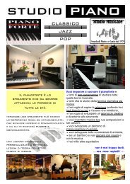 Piano del corso - Studio Musicale Alessandro Po