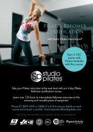 Reformer - Studio Pilates
