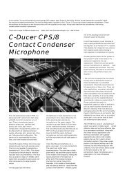 C-Ducer CPS/8 Contact Condenser Microphone
