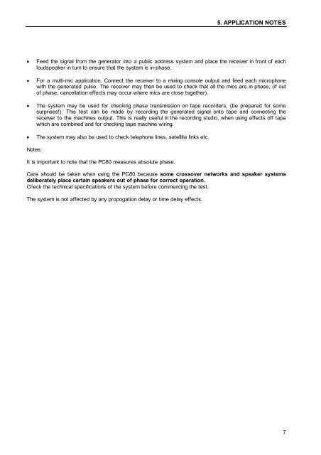 PC80 MKII Phase Checker User Guide