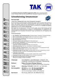 Schnelleinstieg Umsatzsteuer - Kfz-Innung