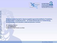 ein Unterrichtsansatz - studiumdigitale - Goethe-UniversitÃ¤t