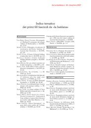 Indice tematico articoli pubblicati fino al n°60 - Società di Studi Valdesi