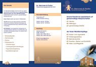 Flyer-Download - Dr. Steinmetz und Fiedler ...