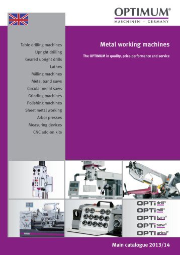 Metal working machines - Optimum Maschinen