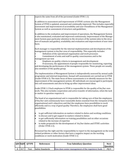 Core Questions (GSR Part 1 and GS-R-3) Primary Module ... - STUK