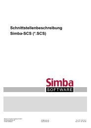 Schnittstellenbeschreibung SIMBA_SCS