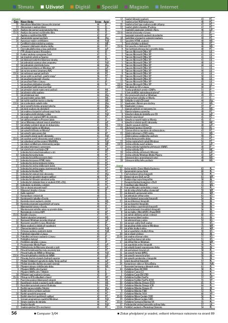 2004 / 3 Ãºnor - stulik.cz