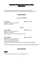 enseignants utilisateurs des locaux de physique ... - DLST