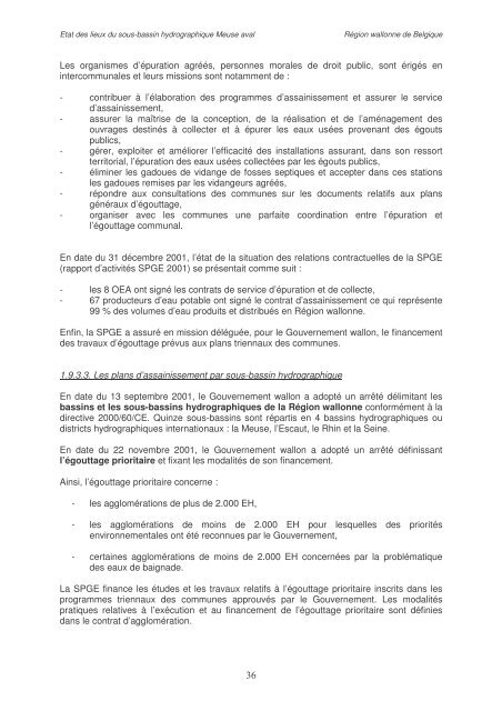 Ãtat des lieux des sous-bassins hydrographiques Tome I - Portail ...