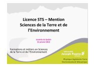 Sciences de la Terre et de l'Environnement - DLST
