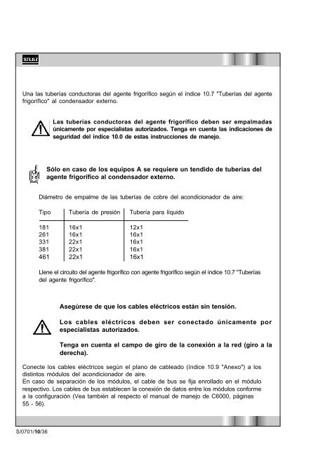 ACONDICIONAMIENTO DE AIRE - Stulz GmbH