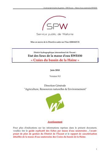 Â« Craies du bassin de la Haine Â» - Portail environnement de Wallonie