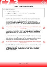 Lesson 3: Gas chromatography - Lesson 1