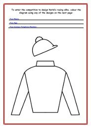 To enter the competition to design Notid's racing silks ... - ARO Racing